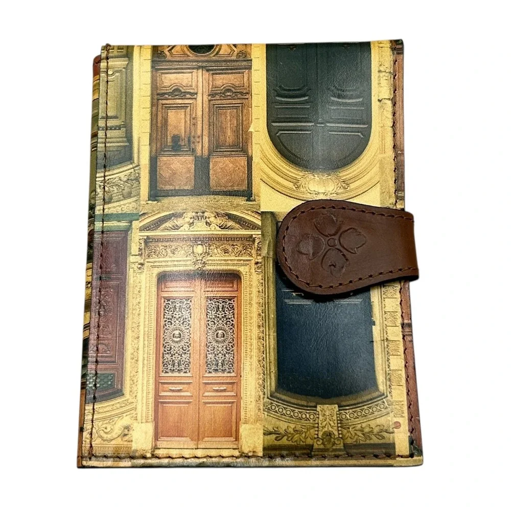Patricia Nash Leather Tablet Holder & Passport Case Gift Set Doorways Multicolor